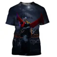 thumbnail image 3 of Camiseta de manga corta con estampado 3D de Mazinger Z para hombre, camiseta moderna con patrón de transformadores, comodidad urbana de verano, 3 of 5