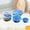 Blue, variant on 6Pcs Silicone Stretch Food Lids, Kitchen Accessory Reusable Airtight Elastic Bowl Covers Microwave Safe Container Toppers(White)