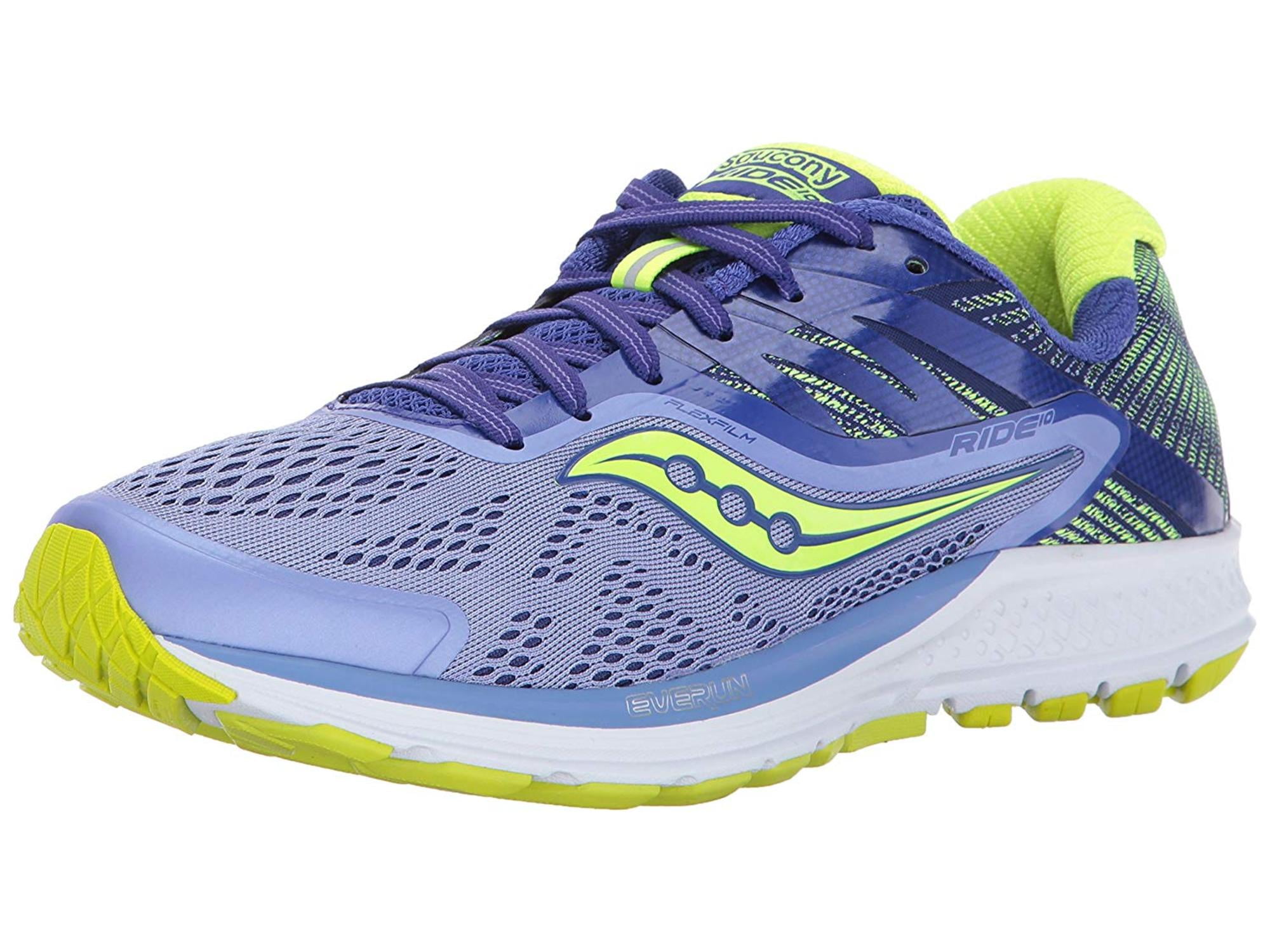 Saucony - Saucony Womens Ride 10 Reflex Fabric Low Top Lace Up Running ...