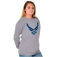 thumbnail image 3 of US Air Force Official Symbol USAF Unisex Plus Size Long Sleeve Tee Shirt Brisco Brands 2X, 3 of 5