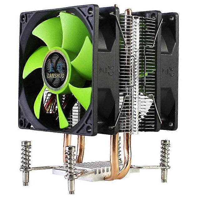 CPU Radiator CPU Cooler 2 Heat Pipes Ultra Quiet Cooler Fan for LGA 2011 X79 X99 X299 (3Pin Dual F
