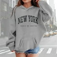 thumbnail image 2 of Byoo Toddler Girl's Hoodie New York Print Pullover Casual Sports Unisex Hooded Sweatshirt, 2 of 4
