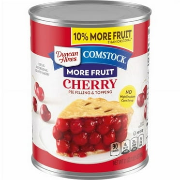2X - Duncan Hines Comstock More Fruit Cherry Pie Filling And Topping