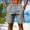 Gray, variant on Fashion YLSDY Mens Shorts Solid Color Casual Drawstring Summer Beach Short Pants Lightweight Elastic Waist Comfy Outdoor Shorts Army Green S