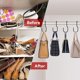 thumbnail image 3 of Paquete de 6 ganchos para colgar bolsos y ropa Brillar negro, 3 of 3