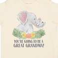 thumbnail image 4 of Inktastic You're Going to be a Great Grandma Elephants with Flowers Boys or Girls Toddler T-Shirt, 4 of 5