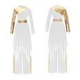 thumbnail image 6 of Women Modern Lyrical Liturgical Dance Costume Church Choir Worship Praise Dress Long Sleeve, 6 of 7