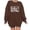 Womens Hoodies &Sweatshirts Brown, variant on ylioge Womens Valentine's Day Sweatshirts Pullover Crewneck Tops Ladies Trendy Long Sleeve Loose Fit Graphic Sweatshirt Winter