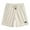 02# Beige, variant on Mokaloha Mens Shorts, Lininco Mens Shorts, Pacificozy Men's Daily Jacquard Texture Waffle Embroidered Casual Short