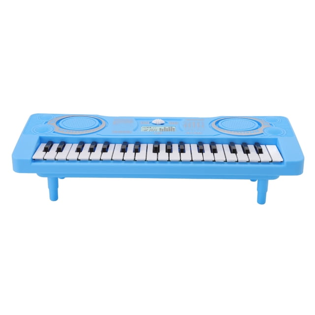 Teclado de piano para niños, teclado electónico portátil con batería de 37 teclas con 4 soportes para educación