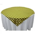 thumbnail image 3 of LA Linen Polyester Gingham Checkered 58 by 58-Inch Square Tablecloth, Hunter Green and White, 3 of 7