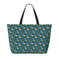 thumbnail image 2 of KdxioFrog and Mushrooms for Beach Bag for Women Large Beach Tote Bag Waterproof Sandproof Swim Bag with Zipper Pockets Beach Vacation Travel, 2 of 7