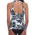 thumbnail image 4 of DPTALR Maillot de Bain Bikini Imprimé Rehausseur Rembourré pour Femmes Ensemble de Plage, 4 of 5