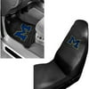 NCAA Michigan 2 pc Front Floor Mats and Michigan Car Seat Cover Value Bundle