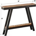 thumbnail image 3 of Easy4Home 60" A-Frame Rustic Wood Console Table Hand-Made, Black, 3 of 7