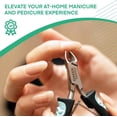 thumbnail image 5 of Cuticle Trimmer with Non-Slip Grip Handle Professional Stainless Steel Cuticle Cutter Sharp Blades Double Spring Cuticle Nippers for Nail Care Pedicure Manicure Nail Tools (Green-Black), 5 of 8