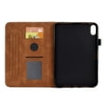 thumbnail image 6 of Feishell Smart Case for iPad 10th Gen 10.9" 2022,Embossed Premium PU Leather Magnetic Closure Folio Flip Holder Card Slots Shockproof Protective Cover with Auto Wake / Sleep,Brown, 6 of 10