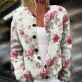 thumbnail image 2 of Jxximdong Cardigans for Women, Lightweight Print Stylish Open Front Cardigan, Women's Bolero Shrugs Pink, 2 of 4