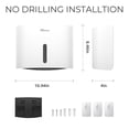 thumbnail image 3 of Plussen Multi-Fold Paper Towel Dispenser Wall-Mounted for Home & Commerical, 10.95*8.08*4.06 inWhite, 3 of 10