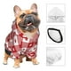 thumbnail image 3 of Balery Red Plaid Daisy Sudadera con Capucha para Perros Pequeños – Ropa para Mascotas, Disfraz para Perros y Gatos, Ideal para Fiestas y Cosplay-Medium, 3 of 7