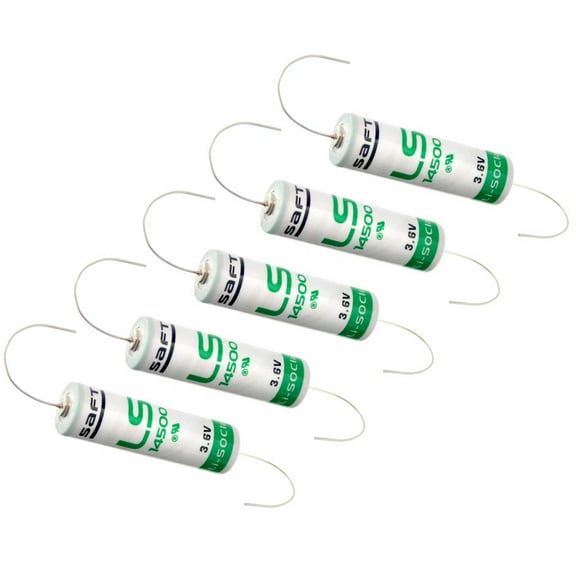 5x SAFT LS14500_AX Size AA 3.6V 2600mAh Primary Lithium Cell for RFID, Utility