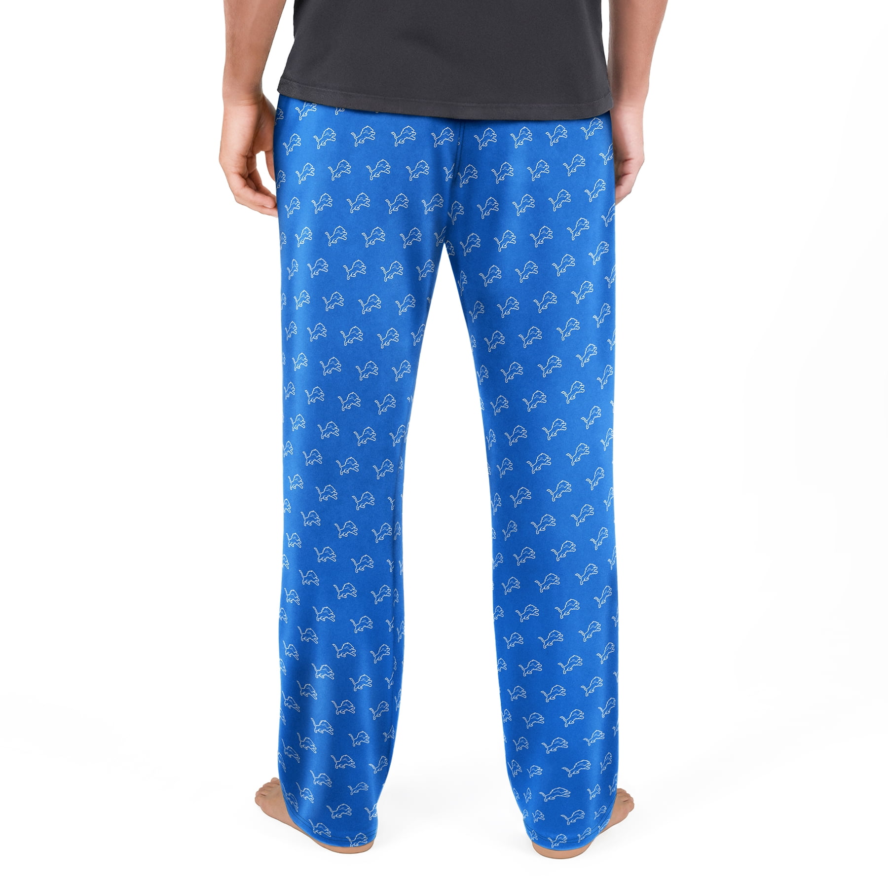 NFL Mens Detroit Lions All Over Print Pajama Pants