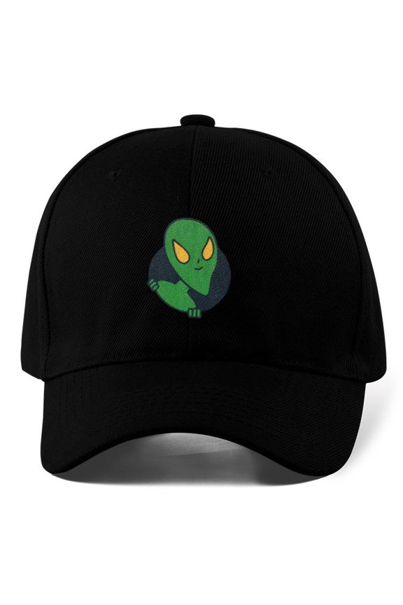 Cute Alien Peeking Hat Hat -Image by Shutterstock, Small