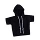 thumbnail image 5 of Sudadera con capucha para hombre a escala 1/12, ropa resistente, juguete decorativo para muñeca de 6 pulgadas, ropa de moda. Negro, 5 of 9