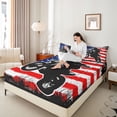 thumbnail image 4 of Castle Fairy Sport Motorcycle Twin Sheet Sets for Boys Girls,American Flag Bedding, 4 of 7