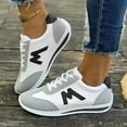 thumbnail image 2 of YLYL Women Wide Toe Sneakers Fashion Leather Suede Non-Slip Walking Running Tennis Sneakers, 2 of 7