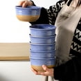 thumbnail image 3 of Hasense Porcelain Soup Bowls, 20 OZ Cereal Bowls Set of 6, Small Bowls for Kitchen, Great for Cereal, Snack, Rice, Soup, Ice Cream, Dessert, Dishwasher and Microwave Safe, Purple, 3 of 3