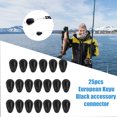 thumbnail image 2 of 25 uds pesca Bobber flotador flotante PVC espacio frijol conector accesorios al aire libre FLhrweasw Nuevo, 2 of 9