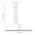 thumbnail image 2 of ETHZZLE 2Pcs White Metal Pegboard Shelf Brackets for Space Saving Desktop Display Stand, 2 of 8