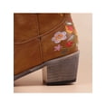 thumbnail image 4 of LUXUR Bottes pour Femmes Brodées Florales Bottines Courtes Bout Rond Chaussures d'Hiver Jaunes 11, 4 of 6