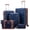 Deep Blue, variant on CONCEPZEN 5-Piece Expandable Hardshell Luggage Set with Spinner Wheels TSA Approved Carry On 20-Inch & Checked 24/28-Inch Lightweight Suitcases Suitable for Business and Family Travel