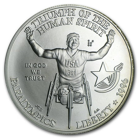 1996-D Paralympic $1 Silver Commem BU (Capsule only)