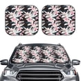 thumbnail image 2 of Haiem Orchids Flowers Car Windshield Sun Shade (2 Pieces) Foldable Windshield Sun Shade Car Accessories for Truck SUV Pickup-Large, 2 of 7