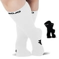 thumbnail image 6 of Mojo Opaque Compression Knee High for Men and Women 15-20mmHg - White, Large, 6 of 10