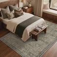 thumbnail image 3 of KUETH Modern 8x10 Area Rugs for Living Room, Non Slip Machine Washable Retro Rugs, Low Pile Chenille Print Rug for Bedroom, Dining Room, Home Office, 3 of 10