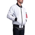 thumbnail image 6 of Victorious Men's Lightweight Contrast MA-1 Bomber Flight Jacket JK752 - White - 3X-Large, 6 of 7