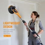MAXXT Drywall Sander, Lightweight Popcorn Ceiling Removal Tool, 5 Variable Speed Foldable Telescopic Electric Sander, 800-1700RPM with 6pcs Sandpapers & Bag