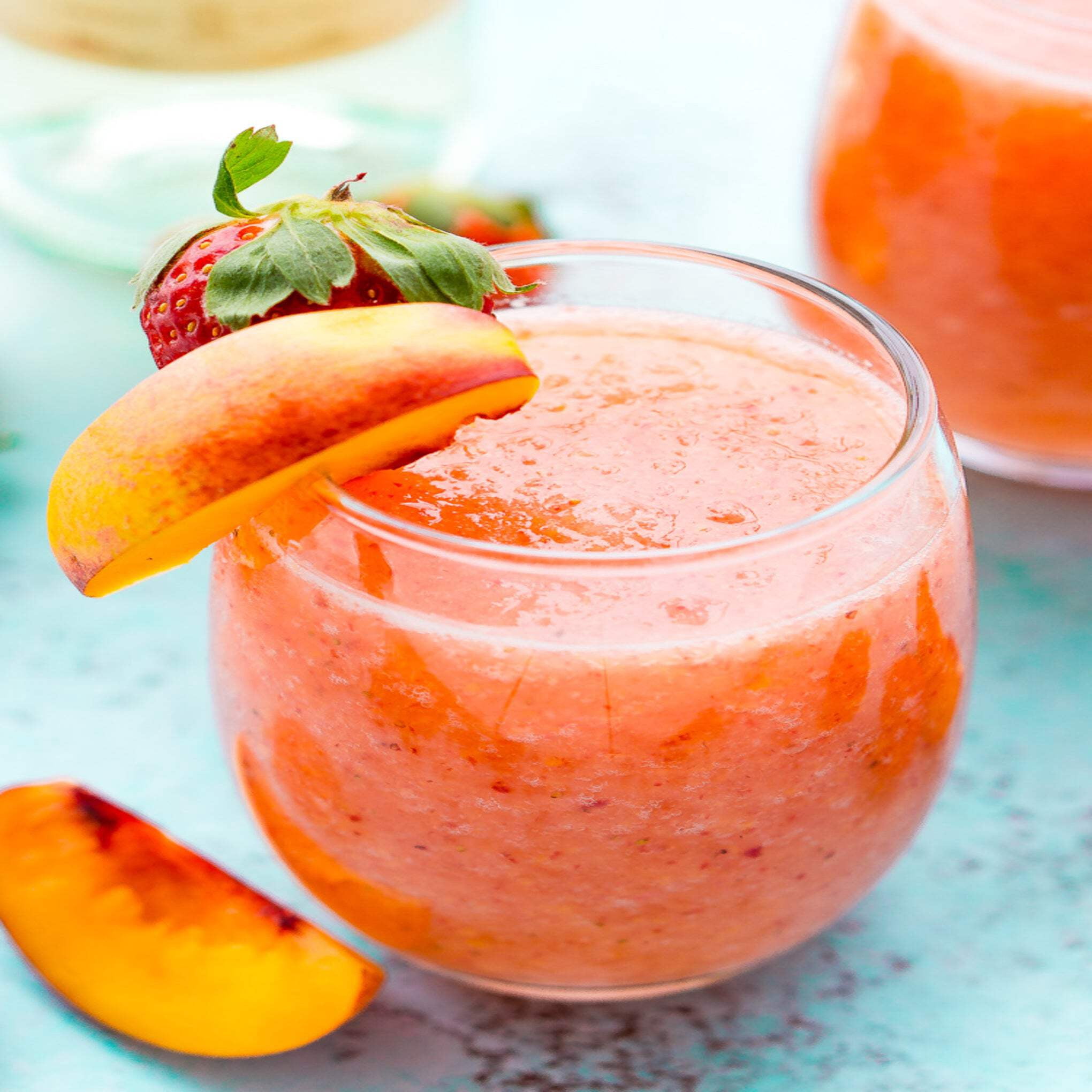 Coolbreeze Beverages Ready to Use Premium Frozen Slush Drink Mix - 1/2 Gal (64fl oz) Bottle - Peach