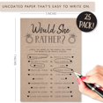 thumbnail image 4 of Your Main Event Prints Bridal Shower Games, Fun Activities, Kraft Minimalist Style - Guest Quest, He Said She Said, What's in Your Phone and Would She Rather, 4 of 4