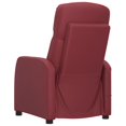 thumbnail image 3 of vidaXL Massage Reclining Chair Wine Red Faux Leather, 3 of 5