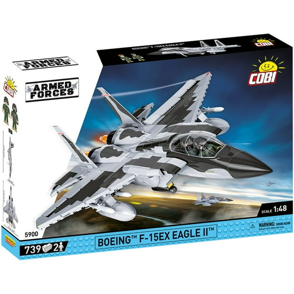 COBI Armed Forces Boeing F-15EX Eagle II Aircraft Model Building Block Set 5900