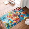 thumbnail image 2 of KLL Surreal Seafood Extravaganza Print Front Door Mat Indoor Outdoor Entrance, Non-Slip Mat All-Weather Doormat Indoor Outdoor Rug Patio Porch Entryway Mat, 23.6''x15.7'', 2 of 7