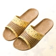 thumbnail image 3 of 1 par de zapatillas de fondo grueso con estampado, zapatos sin sandalias, zapatillas creativas con punta abierta para el hogar, 3 of 6