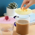 thumbnail image 6 of 1 Pcs Silicone Cup Lids, Silicone Cup Lids Food Grade Airtight Seal Mug Covers, Anti-Dust Glass Cup Cap, Universal Cup Lids for Coffee and Tea Mugs Cups Tea Pots, 6 of 9