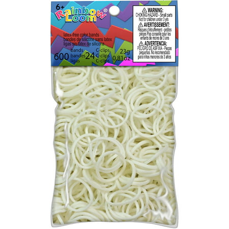 Rainbow Loom White Rubber Bands Refill Pack (Best Rubber Band Loom)