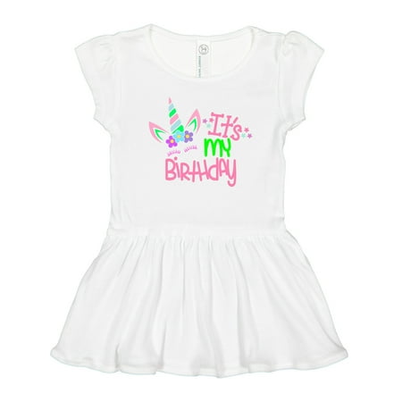 

Inktastic It s My Birthday Unicorn Girls Toddler Dress